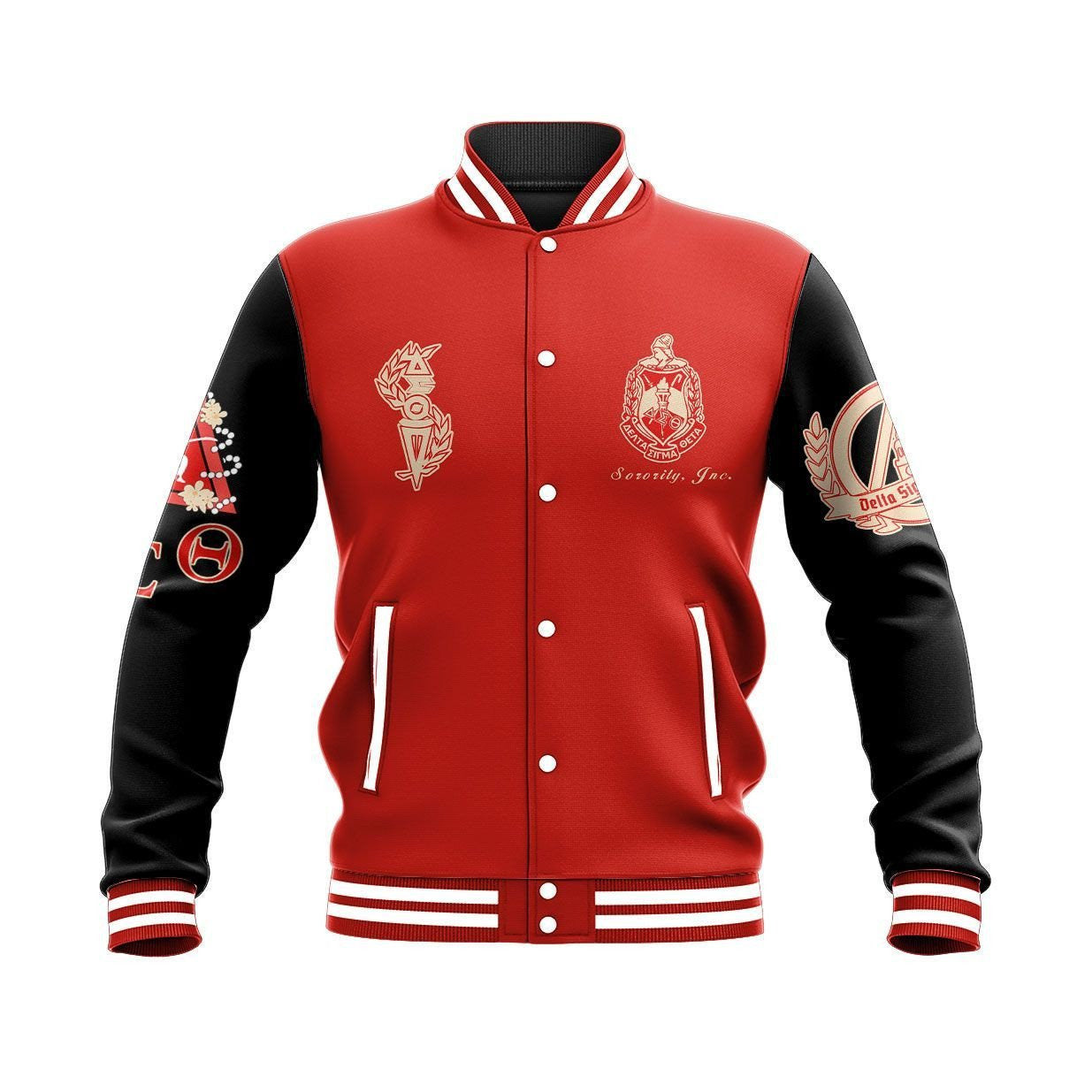 Sorority Jacket - Dancing Delta Sigma Theta Baseball Jacket