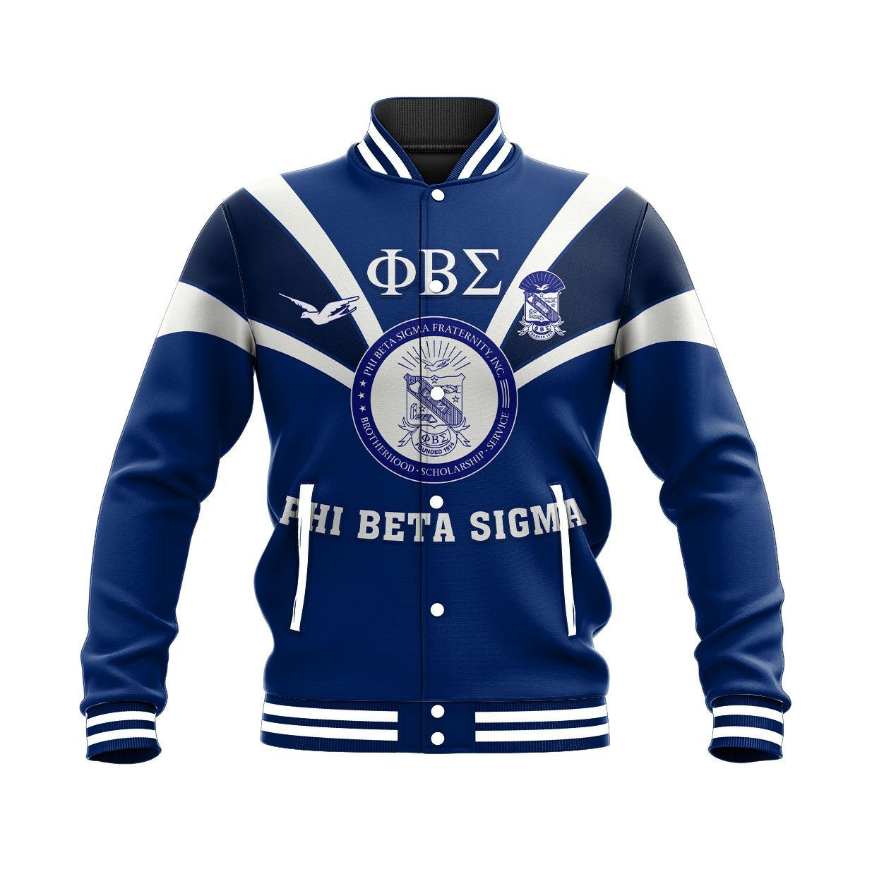 Fraternity Jacket - Phi Beta Sigma - Tusk Style Baseball Jacket