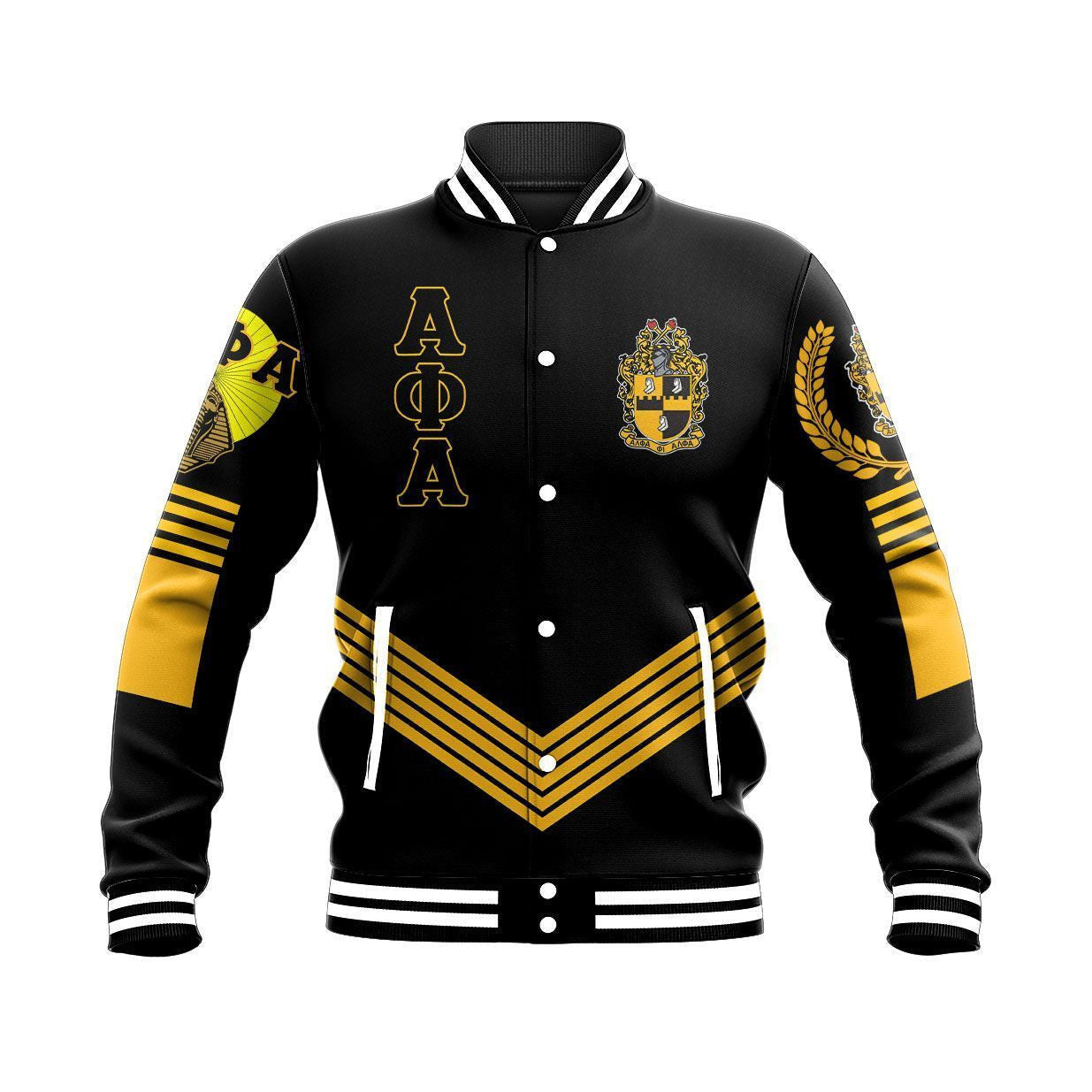 Fraternity Jacket - Pharaoh King Alpha Phi Alpha Baseball Jacket