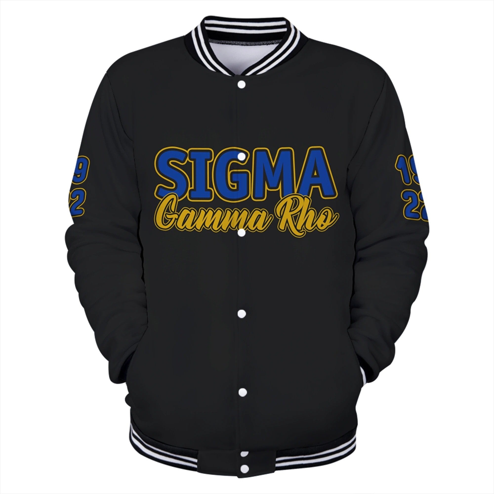 Sorority Jacket - Lux Sigma Gamma Rho Since 1922 Sor Baseball Jacket