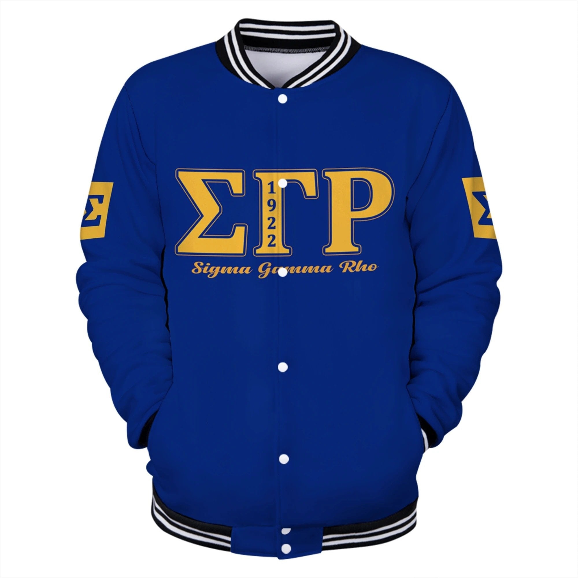 Sorority Jacket - Lux Sigma Gamma Rho Diamond Poodle Baseball Jacket