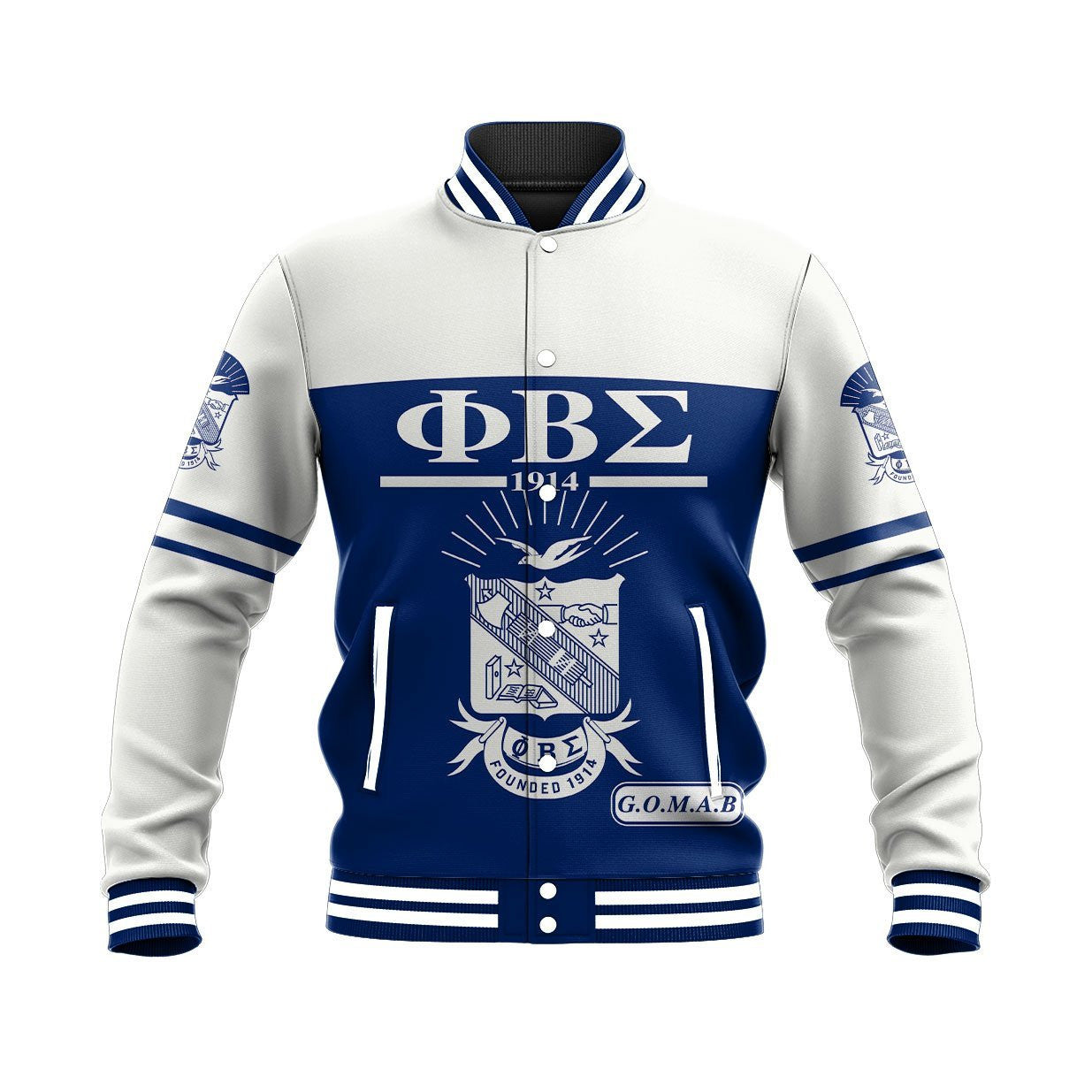 Fraternity Jacket - Blue Phi Beta Sigma Baseball Jacket