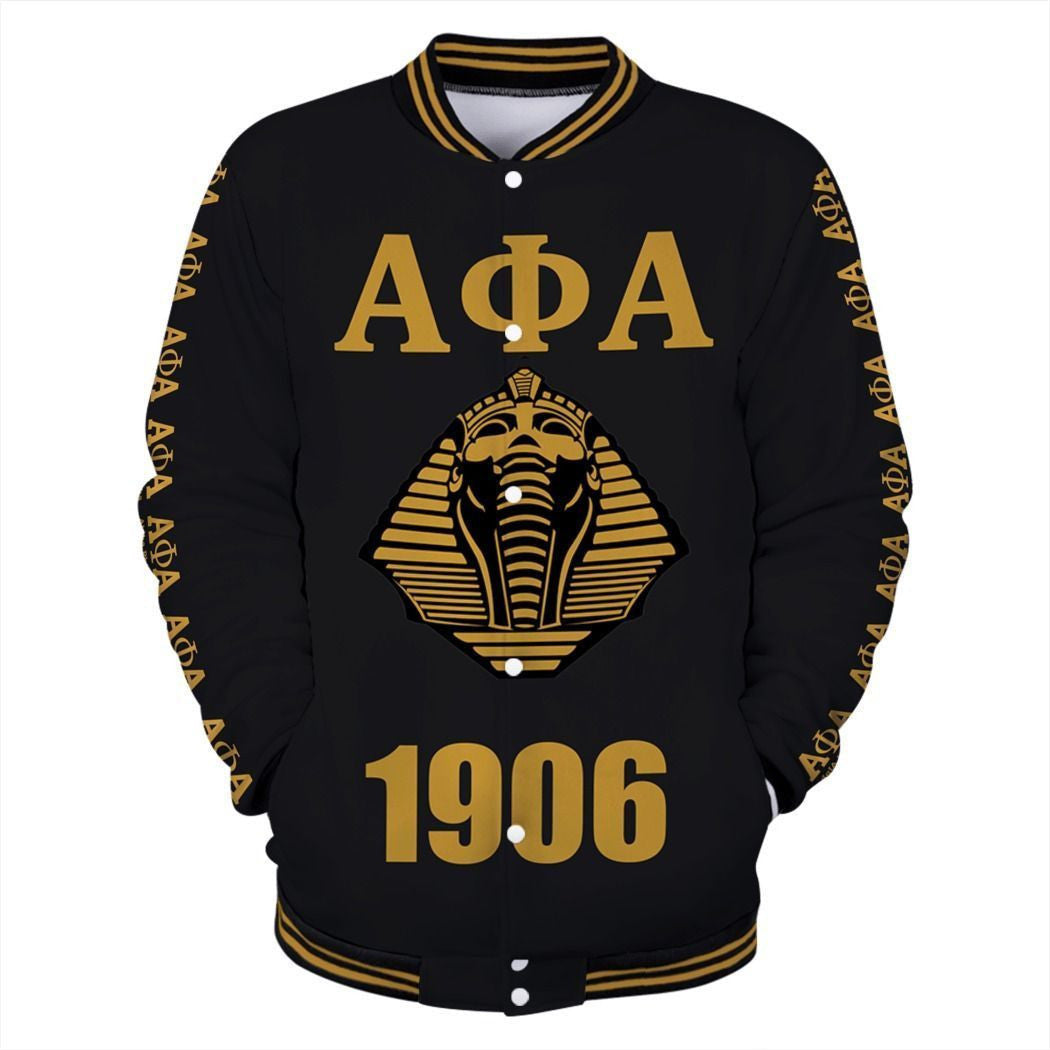 Fraternity Jacket - Alpha Phi Alpha Pharaoh Letter 1906 Baseball Jacket