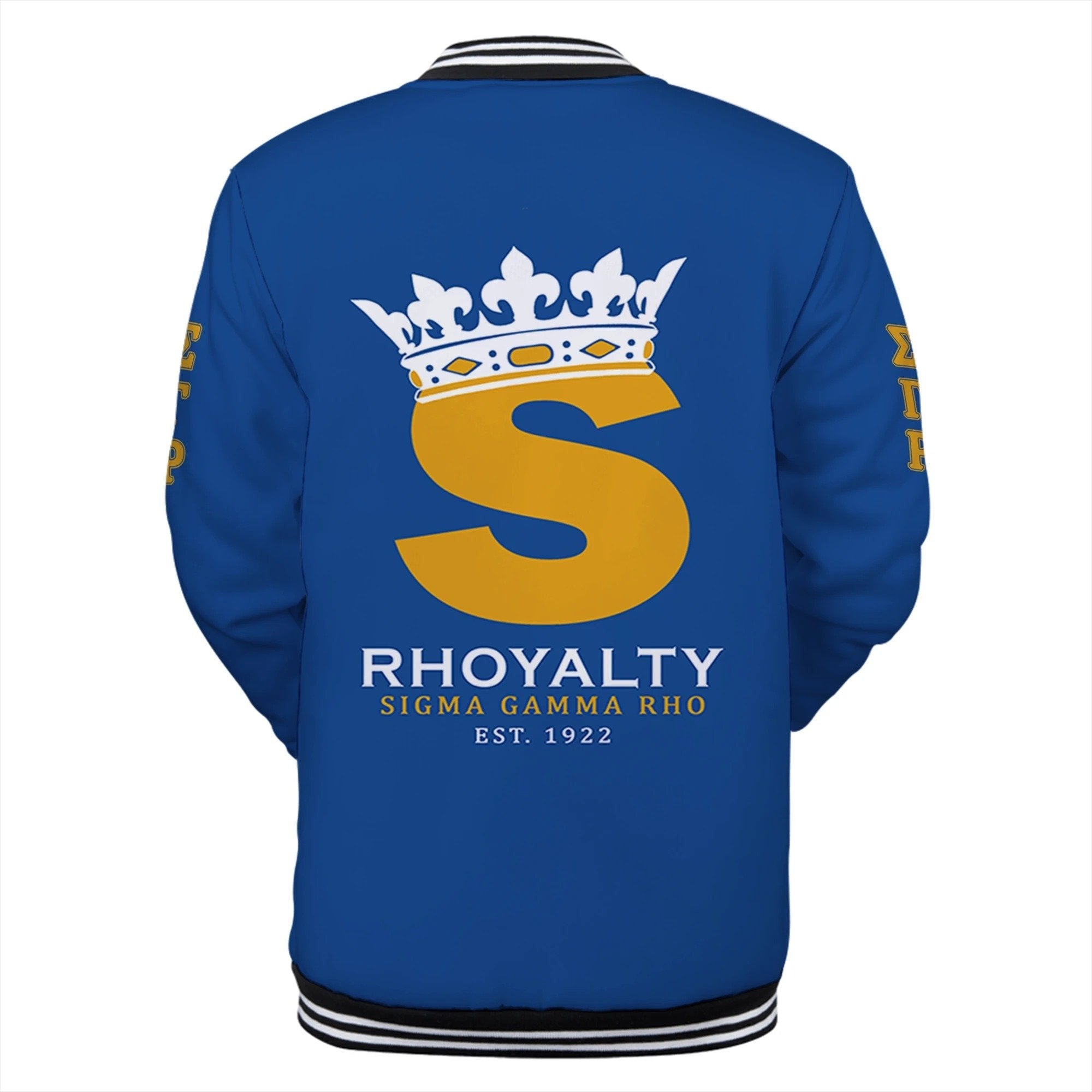 Sorority Jacket - Lux Sigma Gamma Rho Crown Baseball Jacket