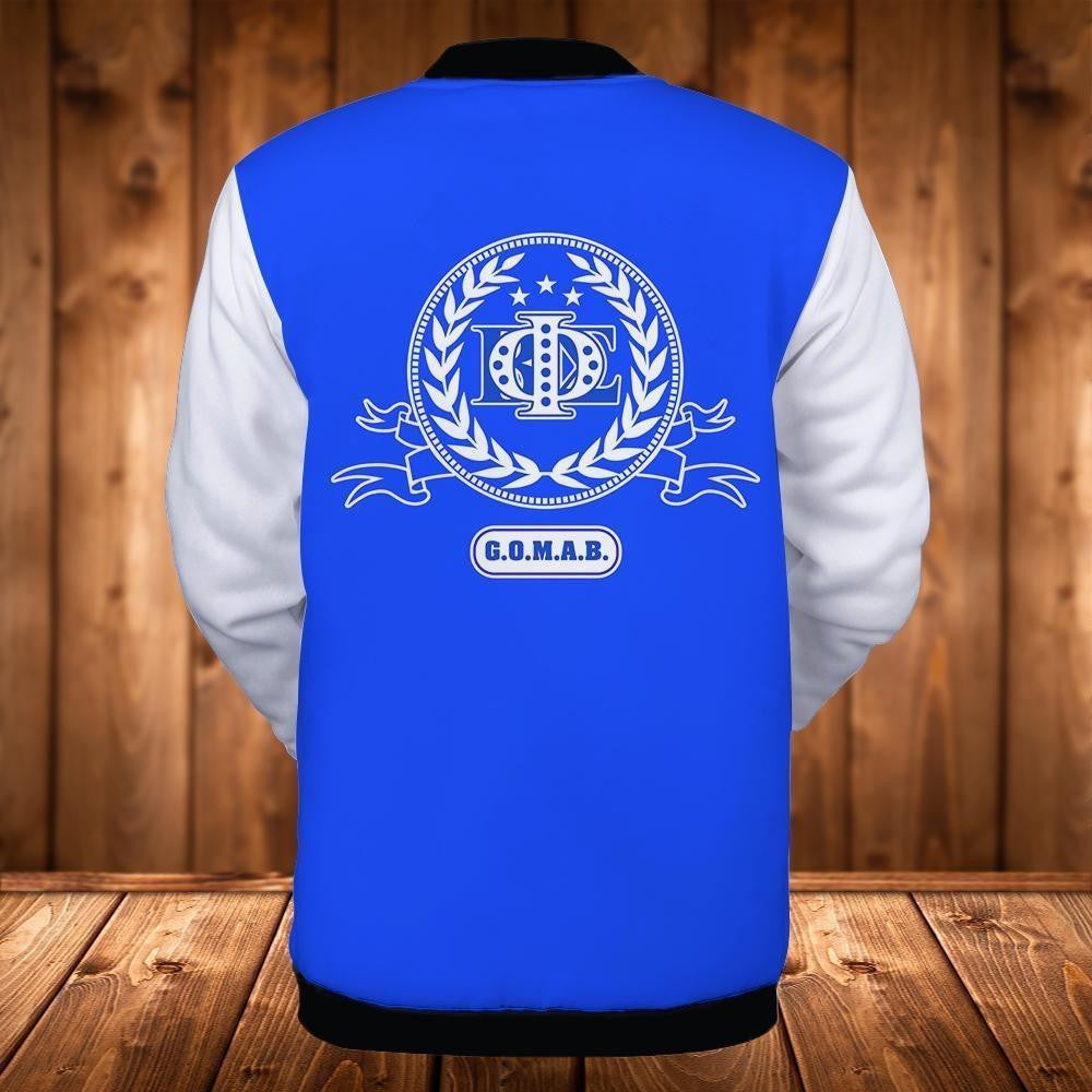 Fraternity Jacket - Laurel Wreath Phi Beta Sigma Baseball Jacket