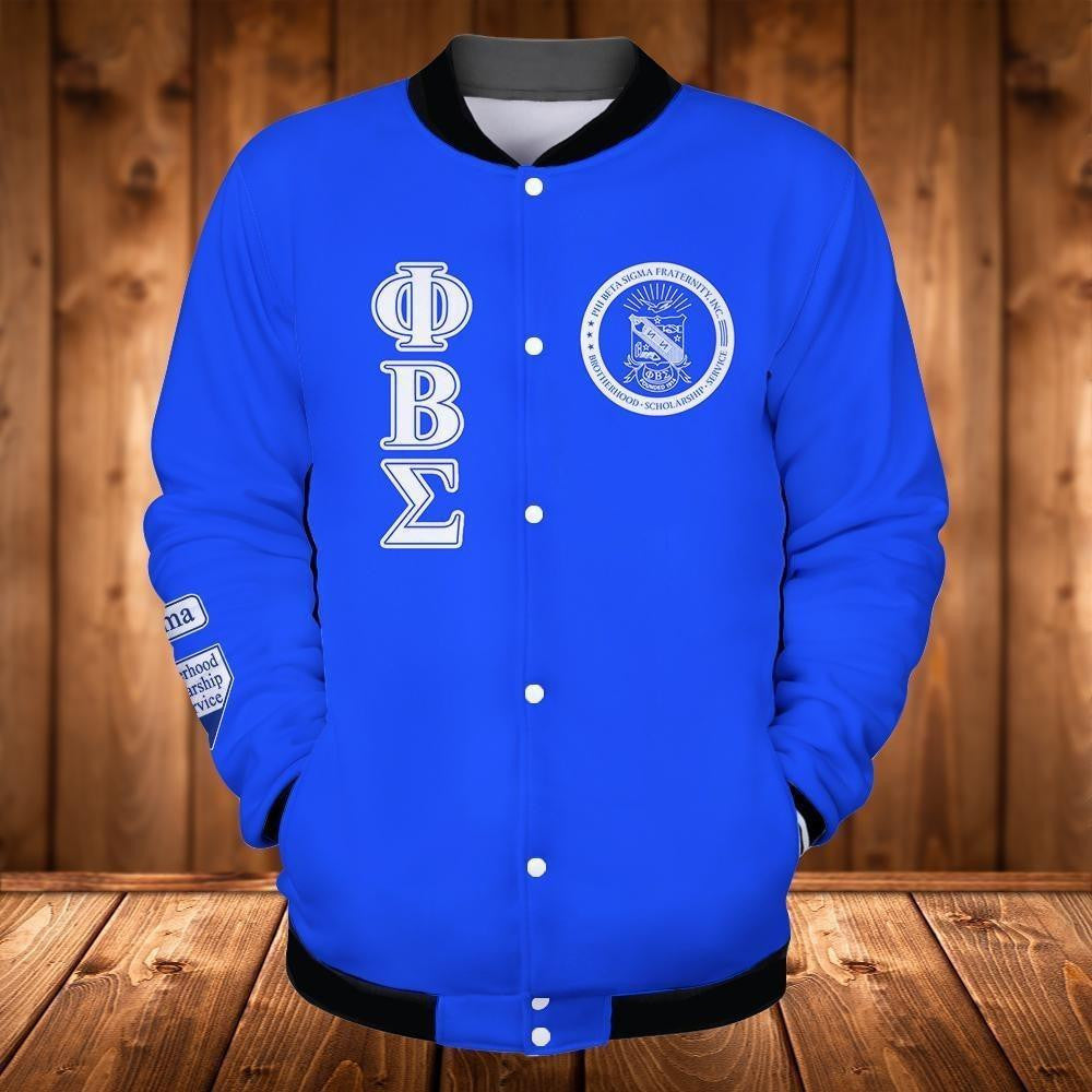 Fraternity Jacket - Phi Beta Sigma Hoa Style Baseball Jacket