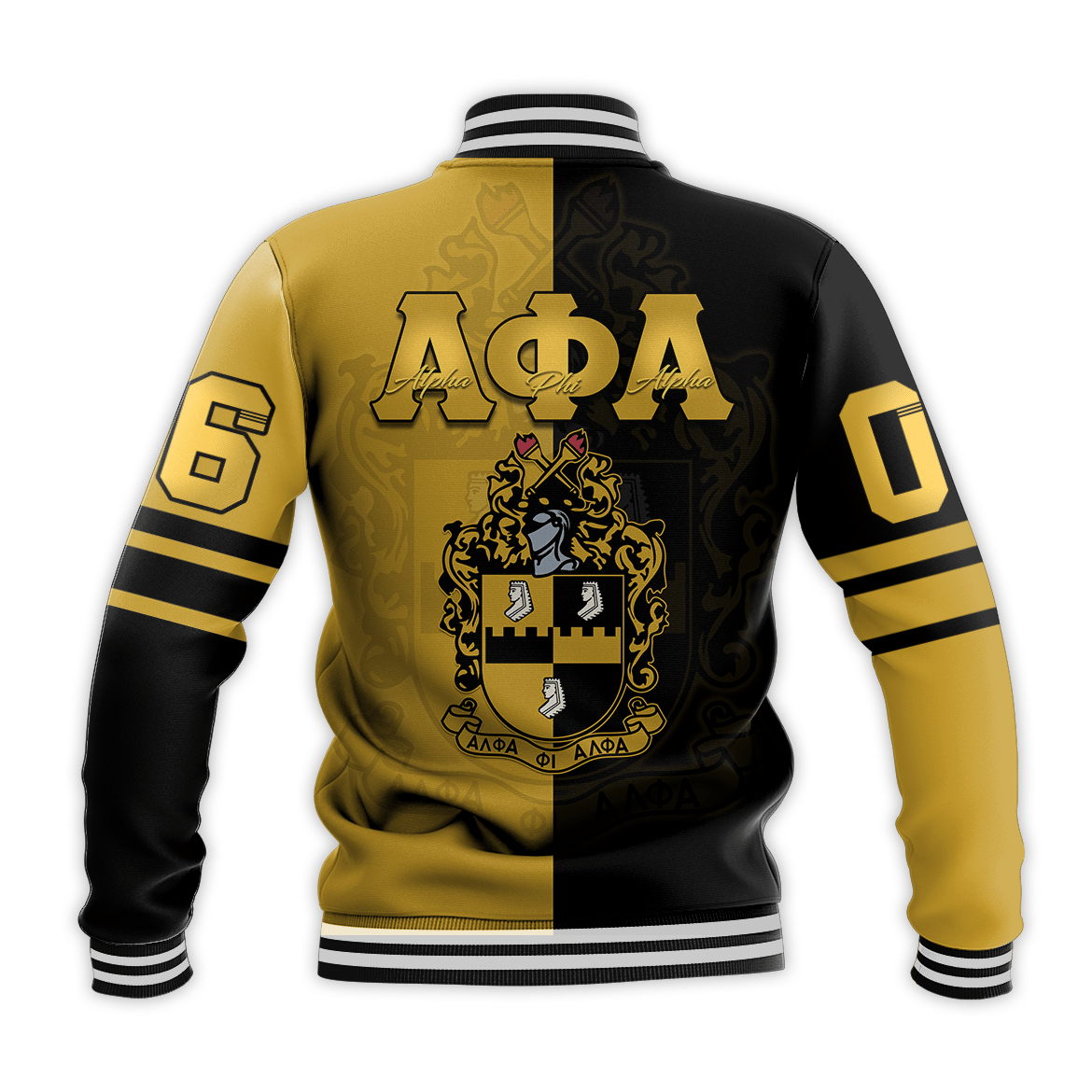 Fraternity Jacket - Alpha Phi Alpha Baseball Jacket Half Style