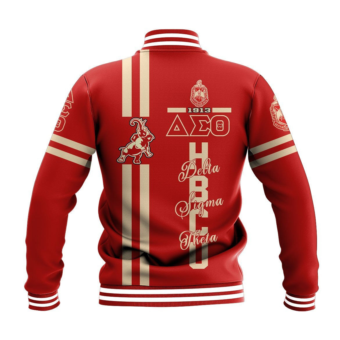 Sorority Jacket - HBCU Delta Sigma Theta Elephant Baseball Jacket