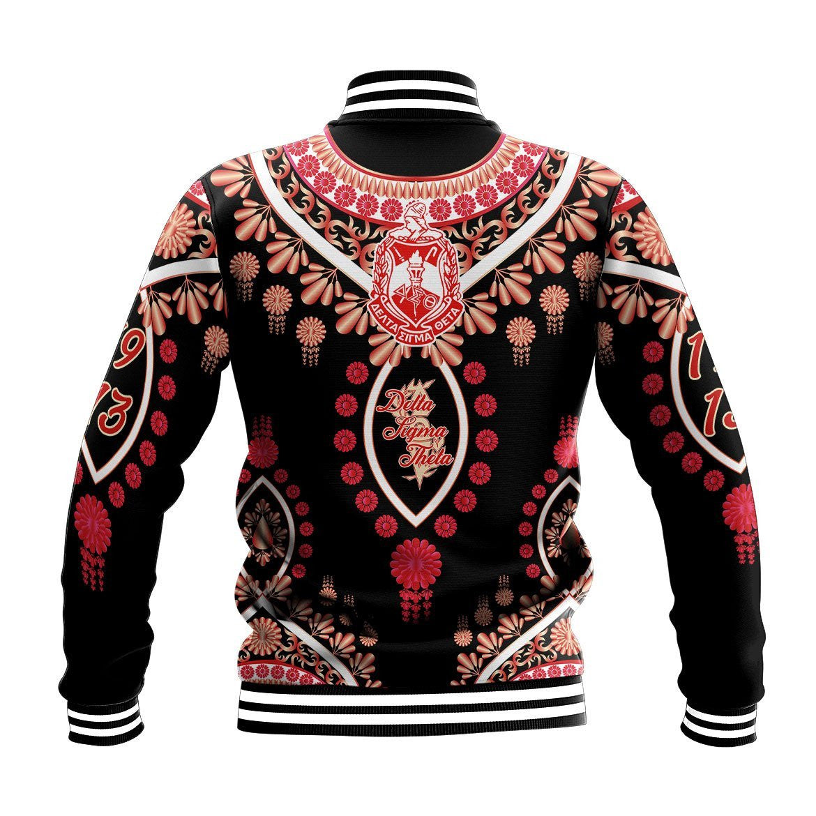 Sorority Jacket - Delta Sigma Theta Soro Dashiki Baseball Jacket