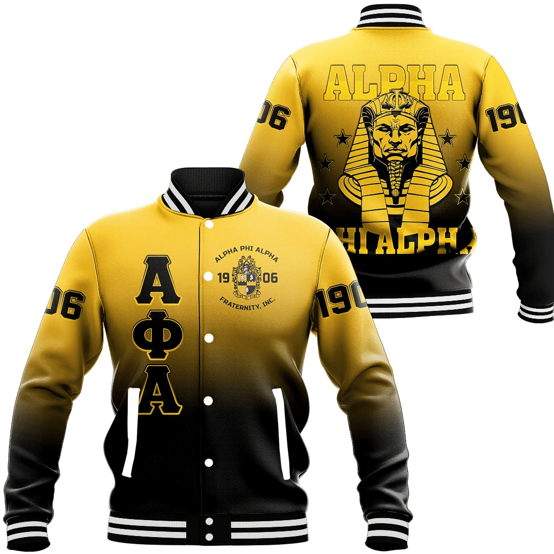Fraternity Jacket - Alpha Phi Alpha Gradient Baseball Jackets