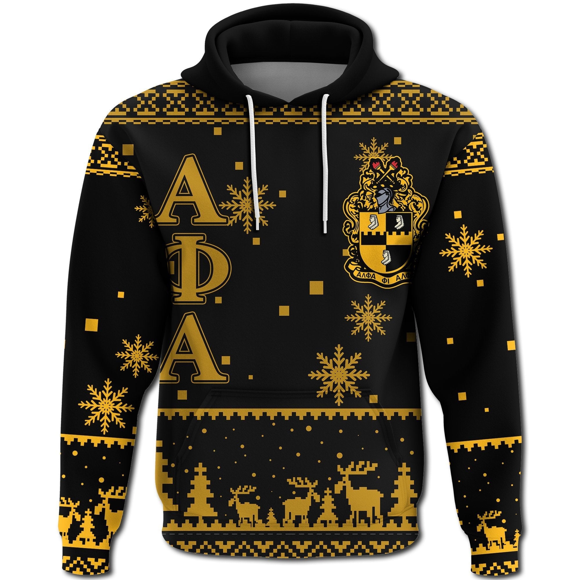 Fraternity Hoodie - Christmas Ice Cold Alpha Phi Alpha Hoodie