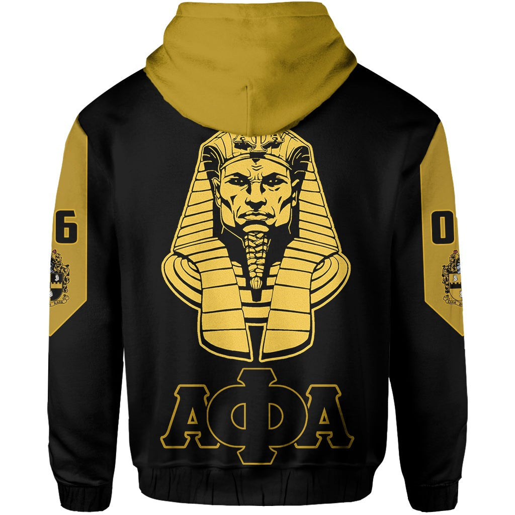 Alpha Phi Alpha Motto Hoodie Hand Sign and Great Sphinx J5