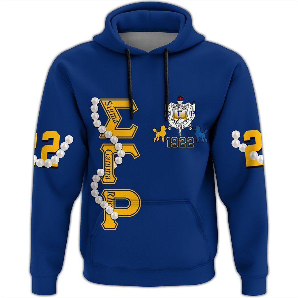 Sorority Hoodie - Sigma Gamma Rho Pearl Blue Pullover Hoodie