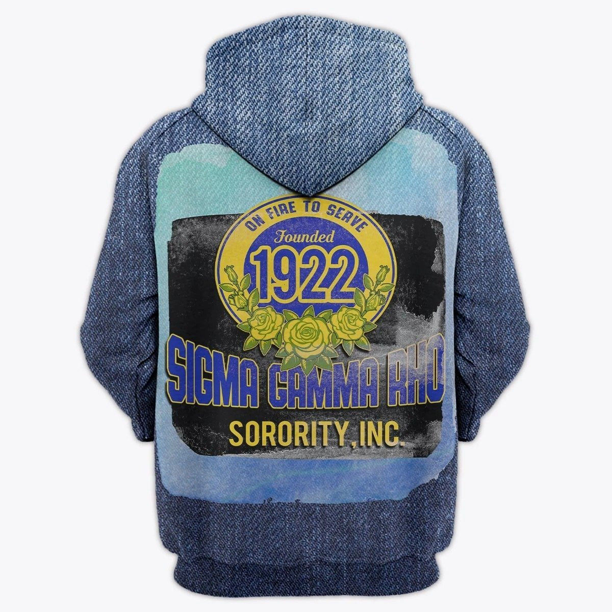 Sorority Hoodie - Jeans On Fire To Serve Sigma Gamma Rho Hoodie