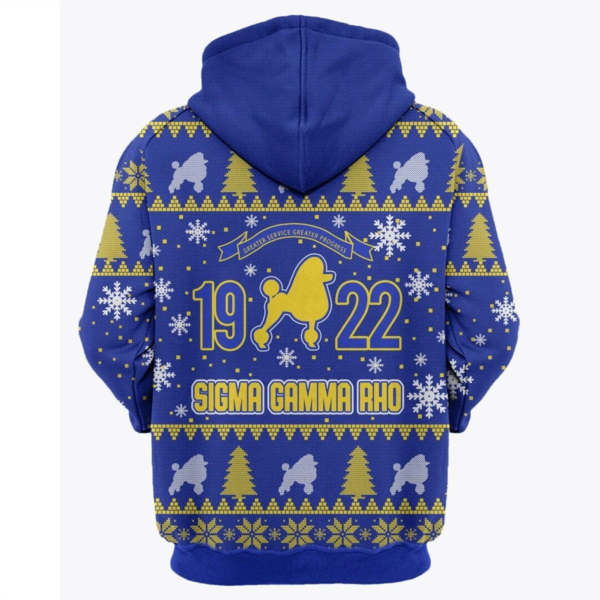 Sorority Hoodie - Christmas Sigma Gamma Rho Poodle Hoodie