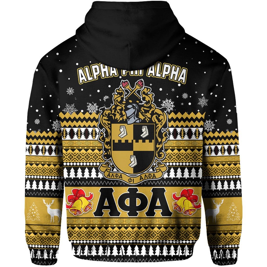 Fraternity Hoodie - Alpha Phi Alpha Christmas Hoodie African Pattern