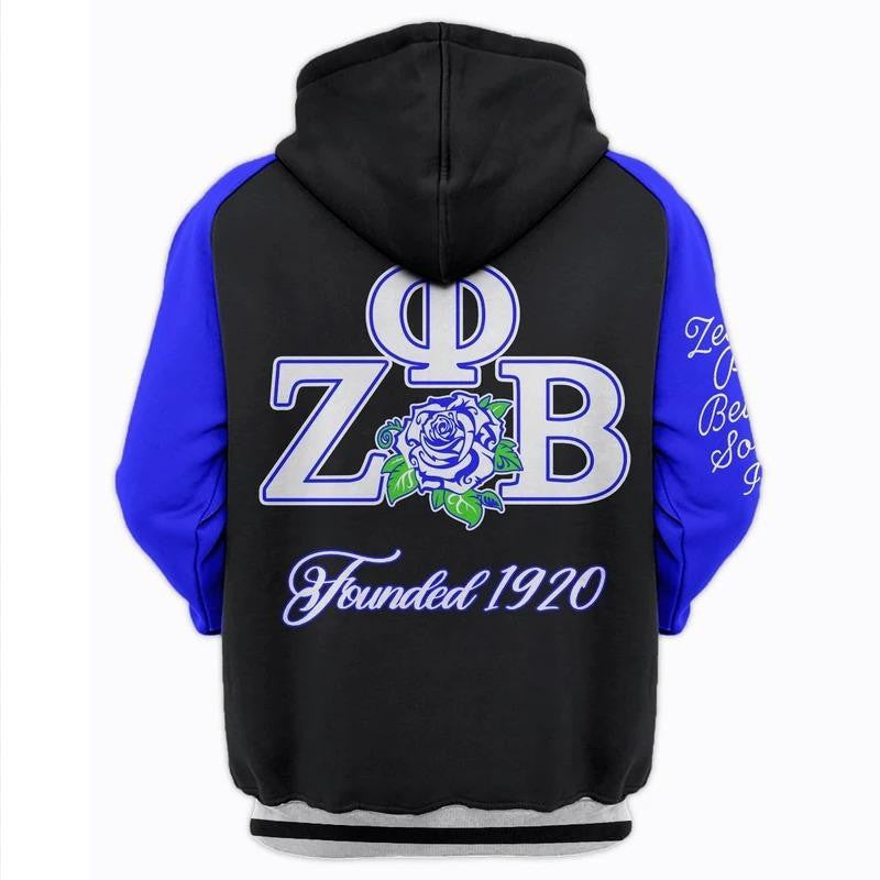 Sorority Hoodie - Rose Zeta Phi Beta Hoodie