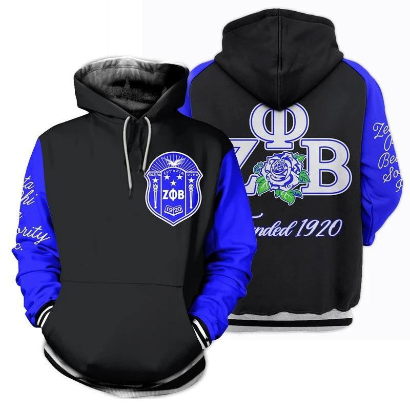 Sorority Hoodie - Rose Zeta Phi Beta Hoodie