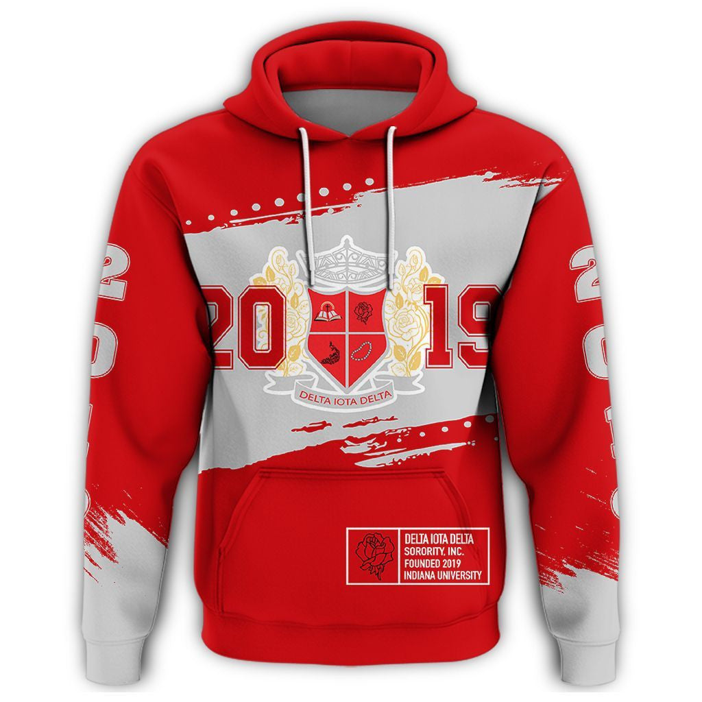 Sorority Hoodie - Delta Iota Delta Indiana University Hoodie