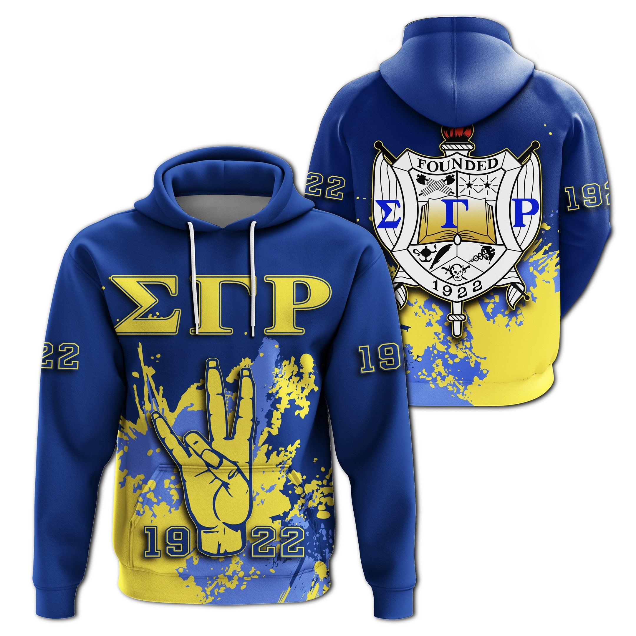 Sorority Hoodie - Sigma Gamma Rho Hoodie - Spaint Style