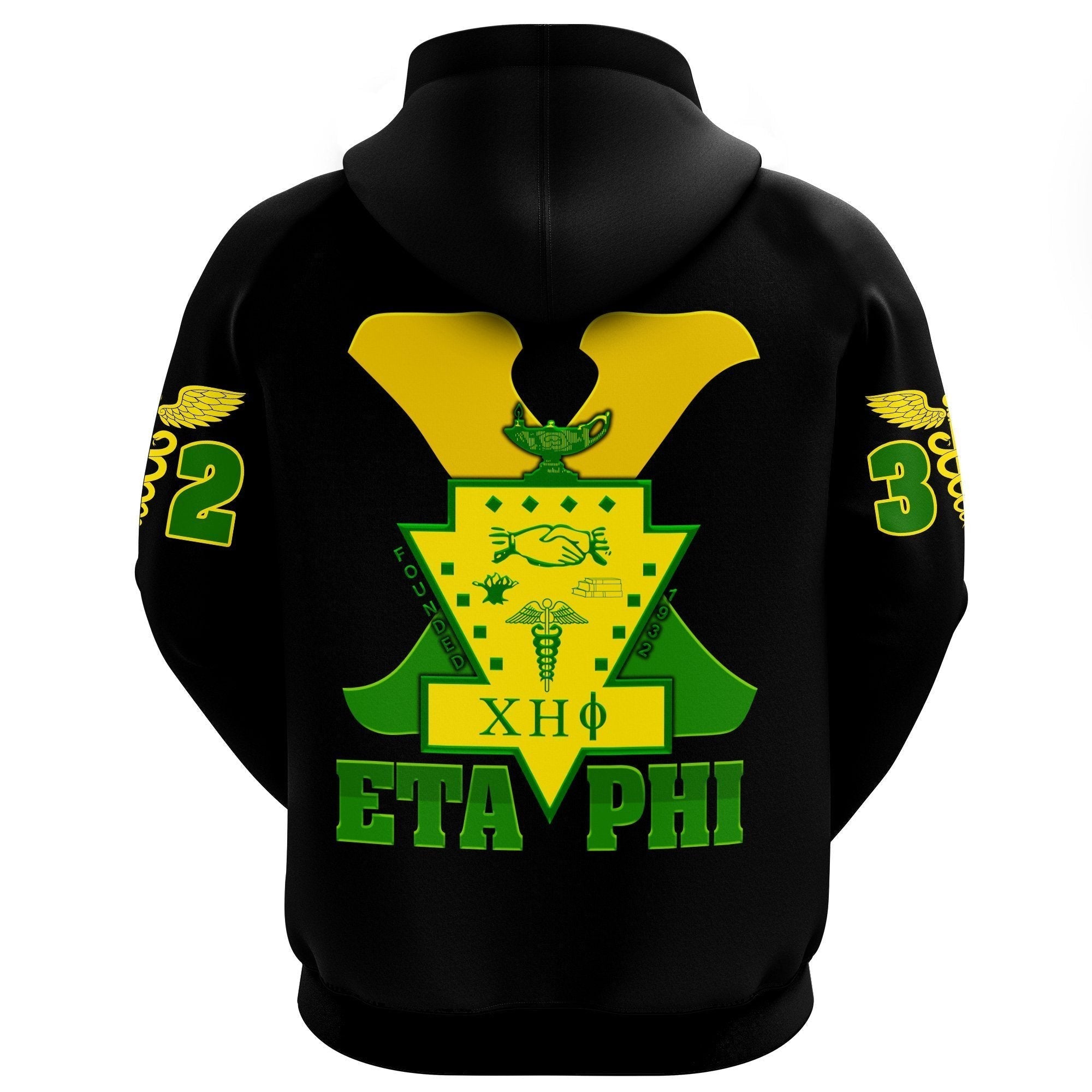Sorority Hoodie - Chi Eta Phi Pullover Hoodie Graduation Stole Style
