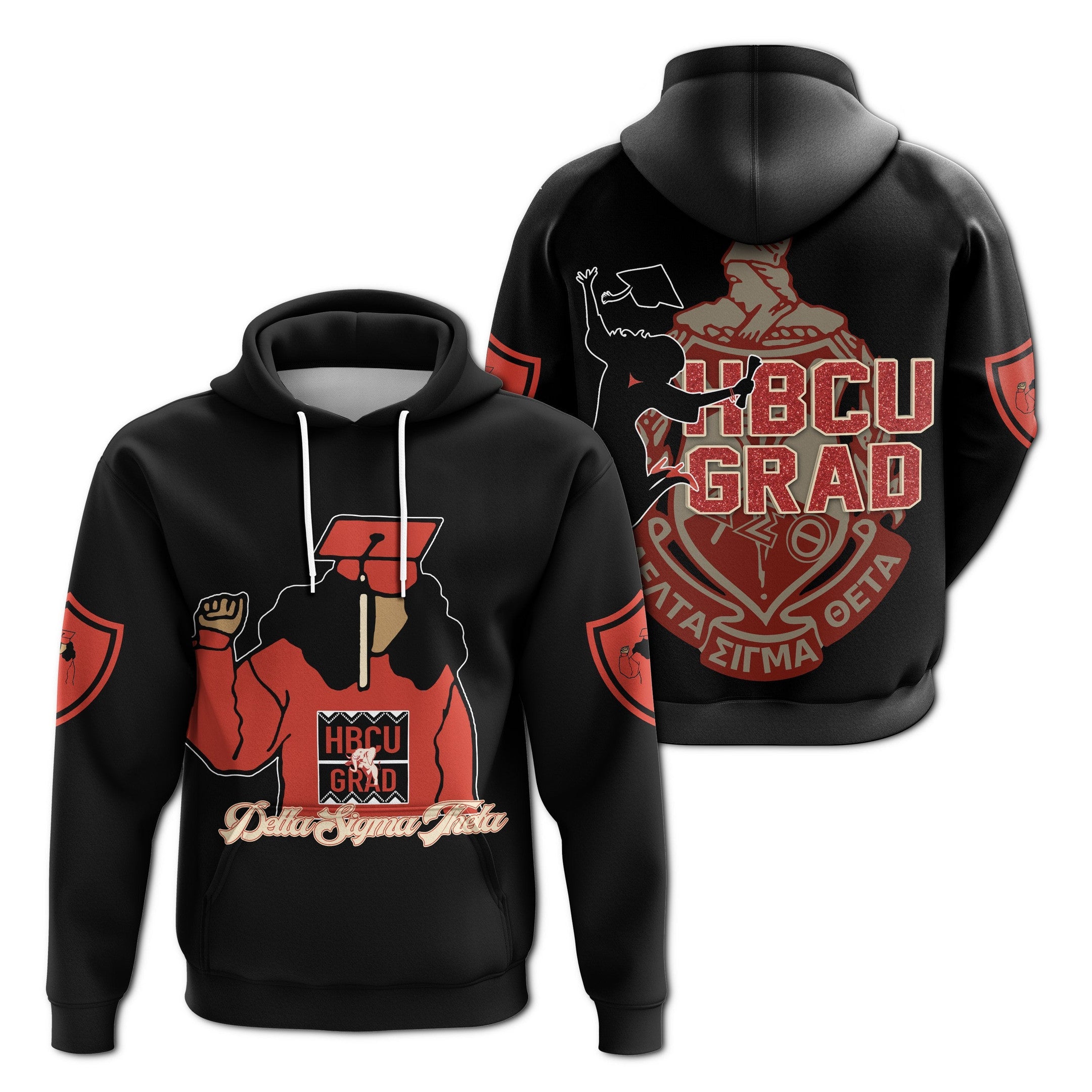 Sorority Hoodie - Delta Sigma Theta HBCU Style Pullover