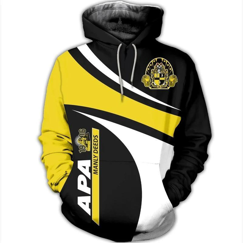 Fraternity Hoodie - Manly Deeds Alpha Phi Alpha 1906 Pullover