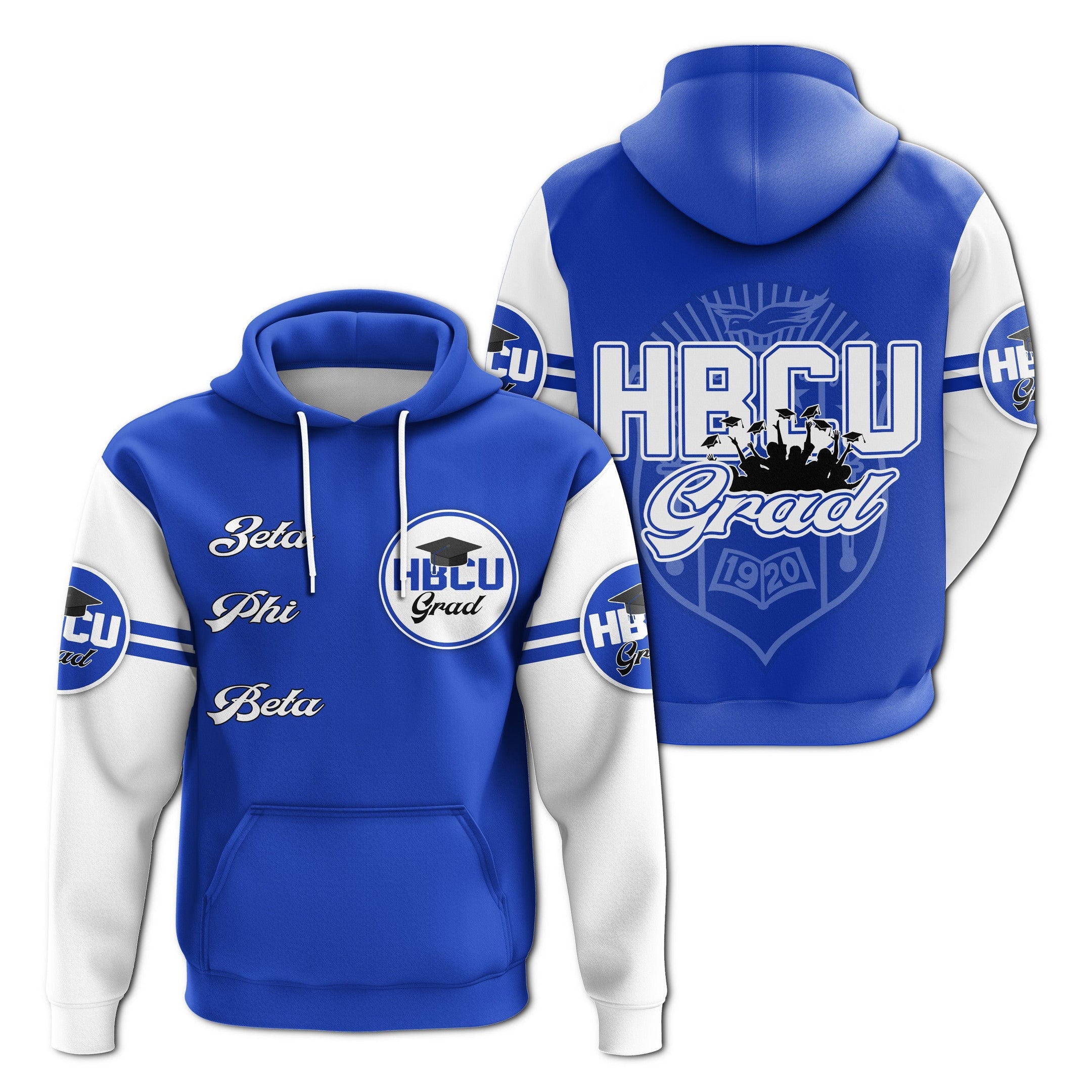 Sorority Hoodie - Zeta Phi Beta HBCU Grad Pullover Hoodie