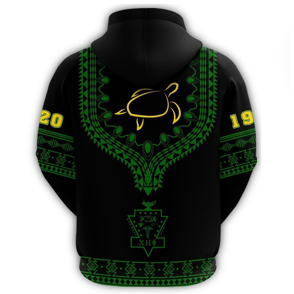 Sorority Hoodie - Chi Eta Phi Dashiki Zipper Hoodie - Alva Style