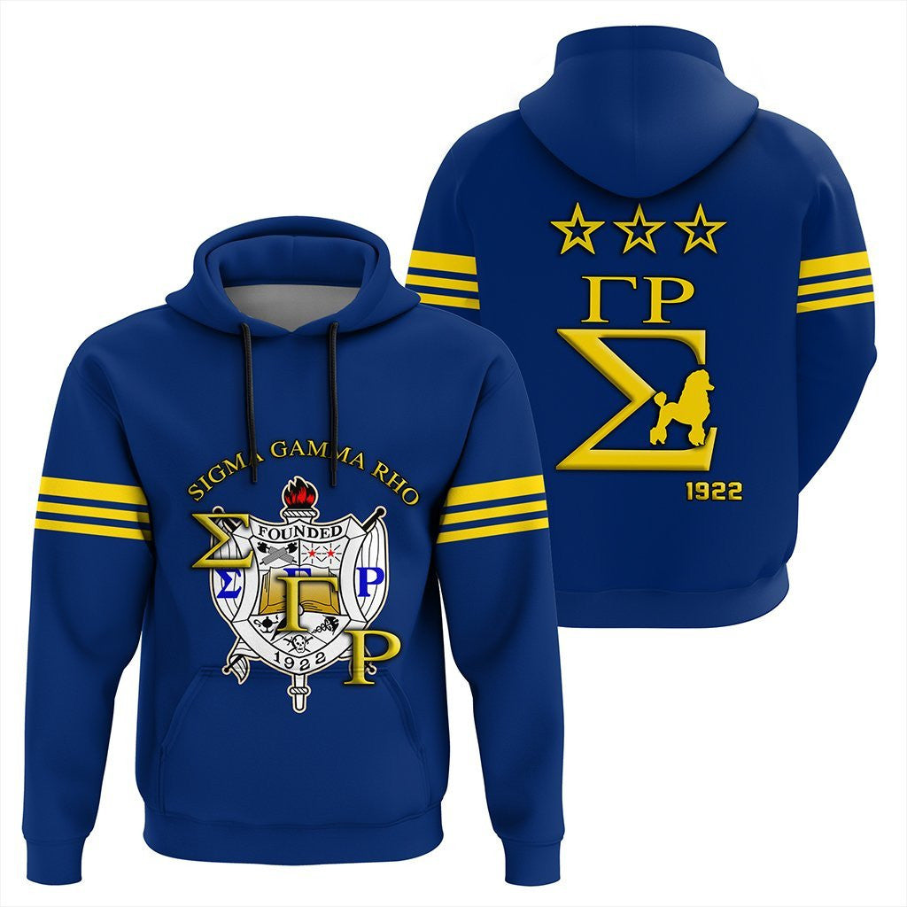 Sorority Hoodie - Sigma Gamma Rho SGR Style Pullover Hoodie