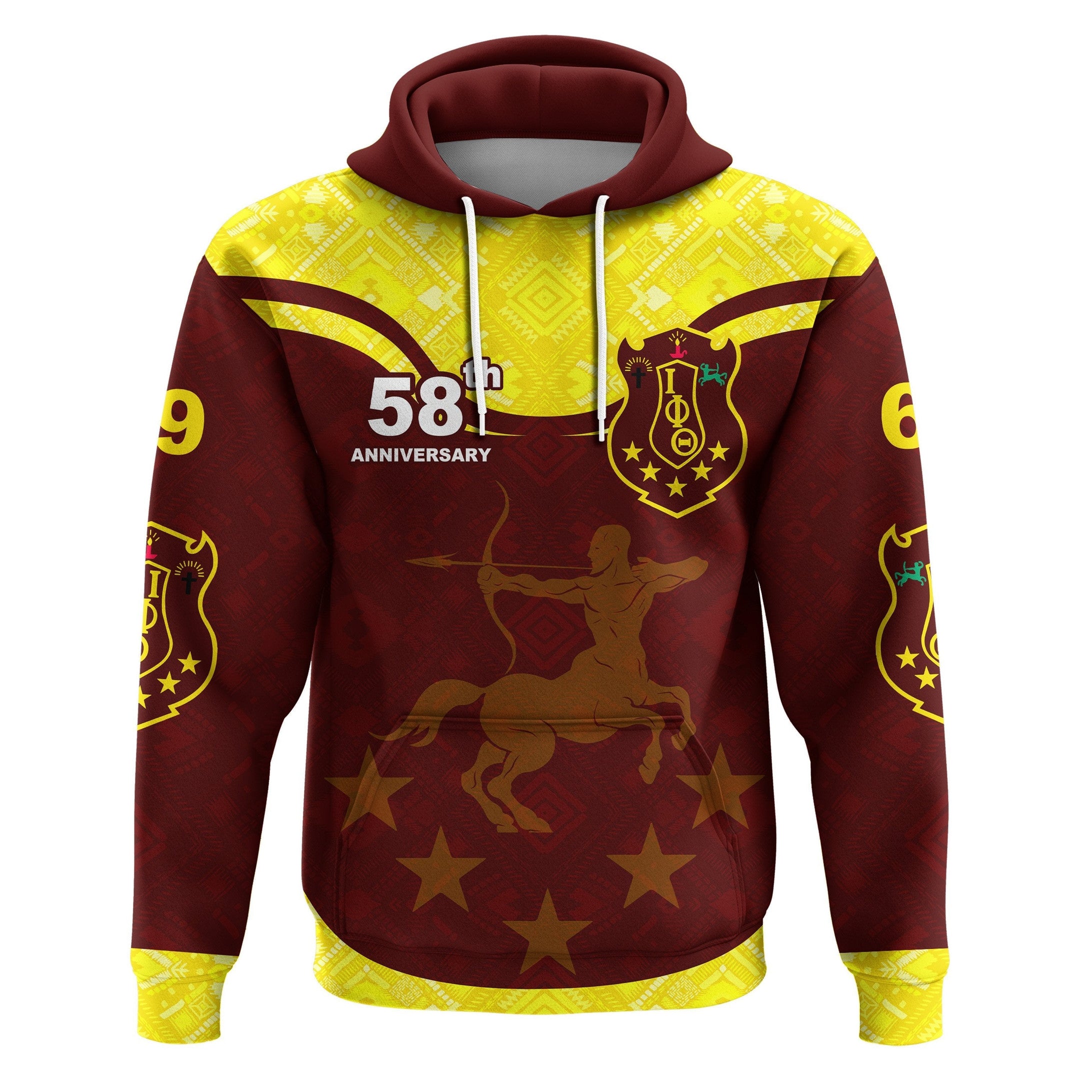 Fraternity Hoodie - Iota Phi Theta 58th Anniversary Hoodie Simple Style