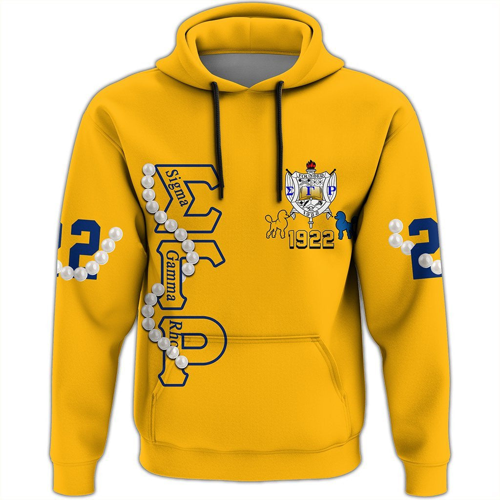 Sorority Hoodie - Sigma Gamma Rho Pearl Yellow Pullover Hoodie