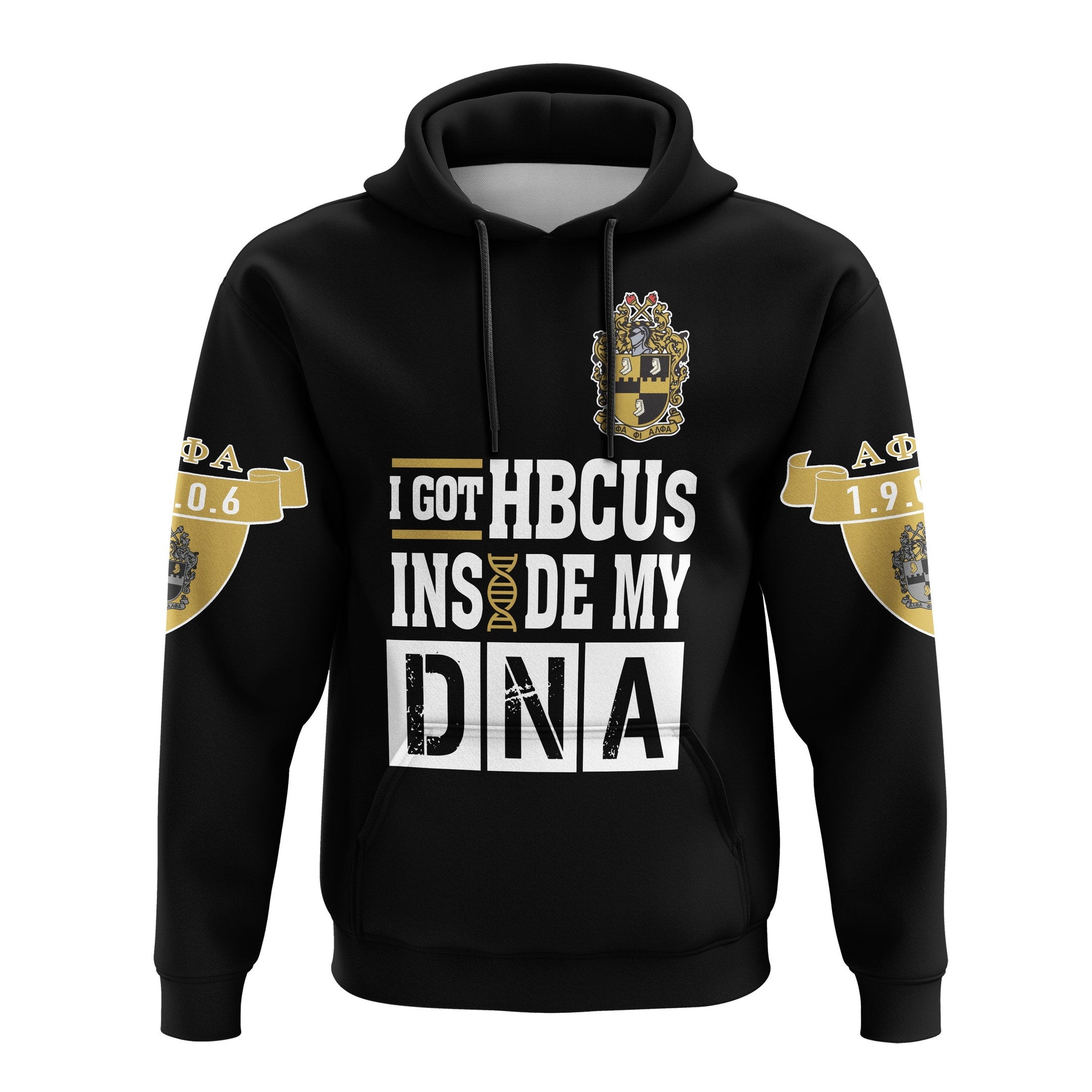 Fraternity Hoodie - Alpha Phi Alpha HBCU DNA Pullover