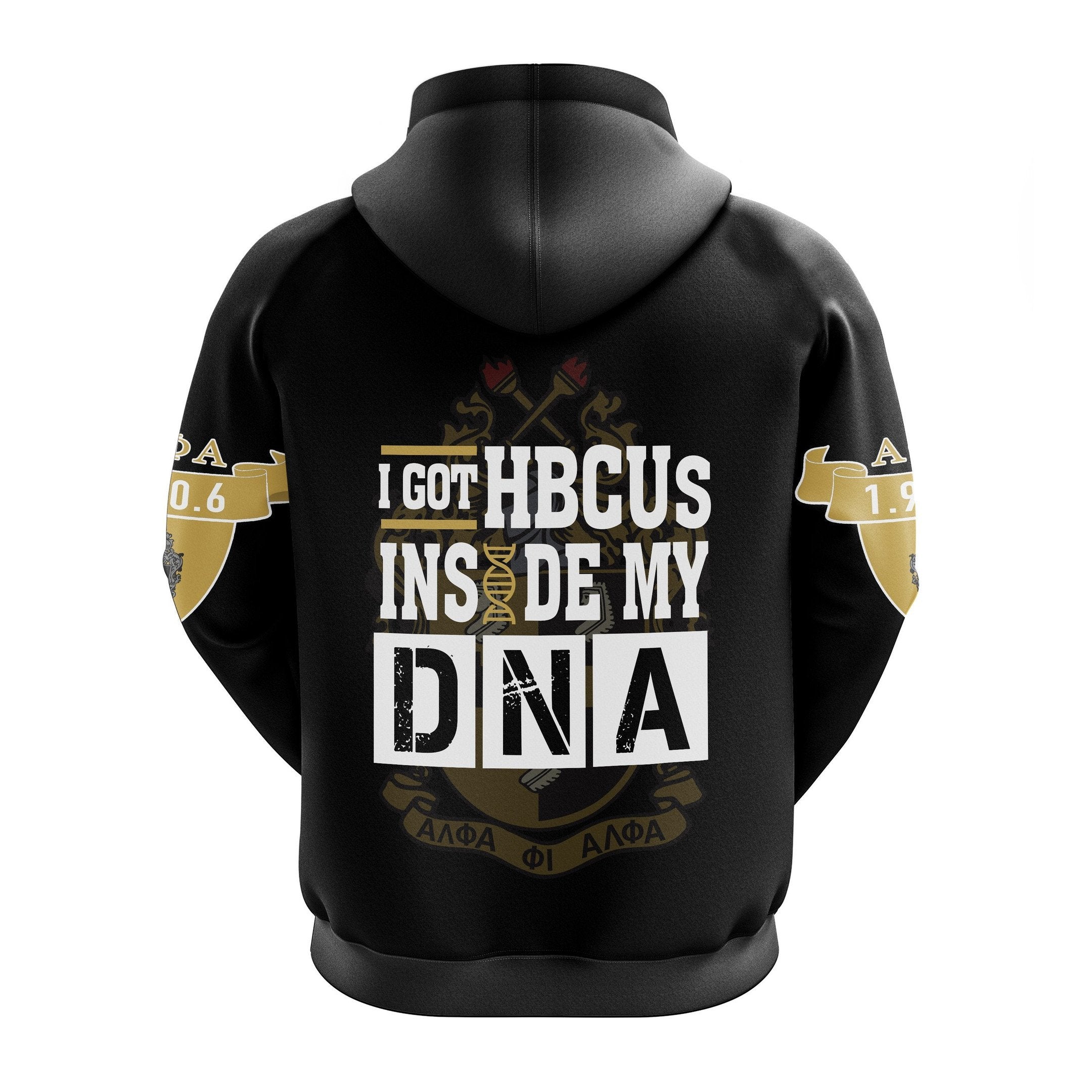 Fraternity Hoodie - Alpha Phi Alpha HBCU DNA Pullover