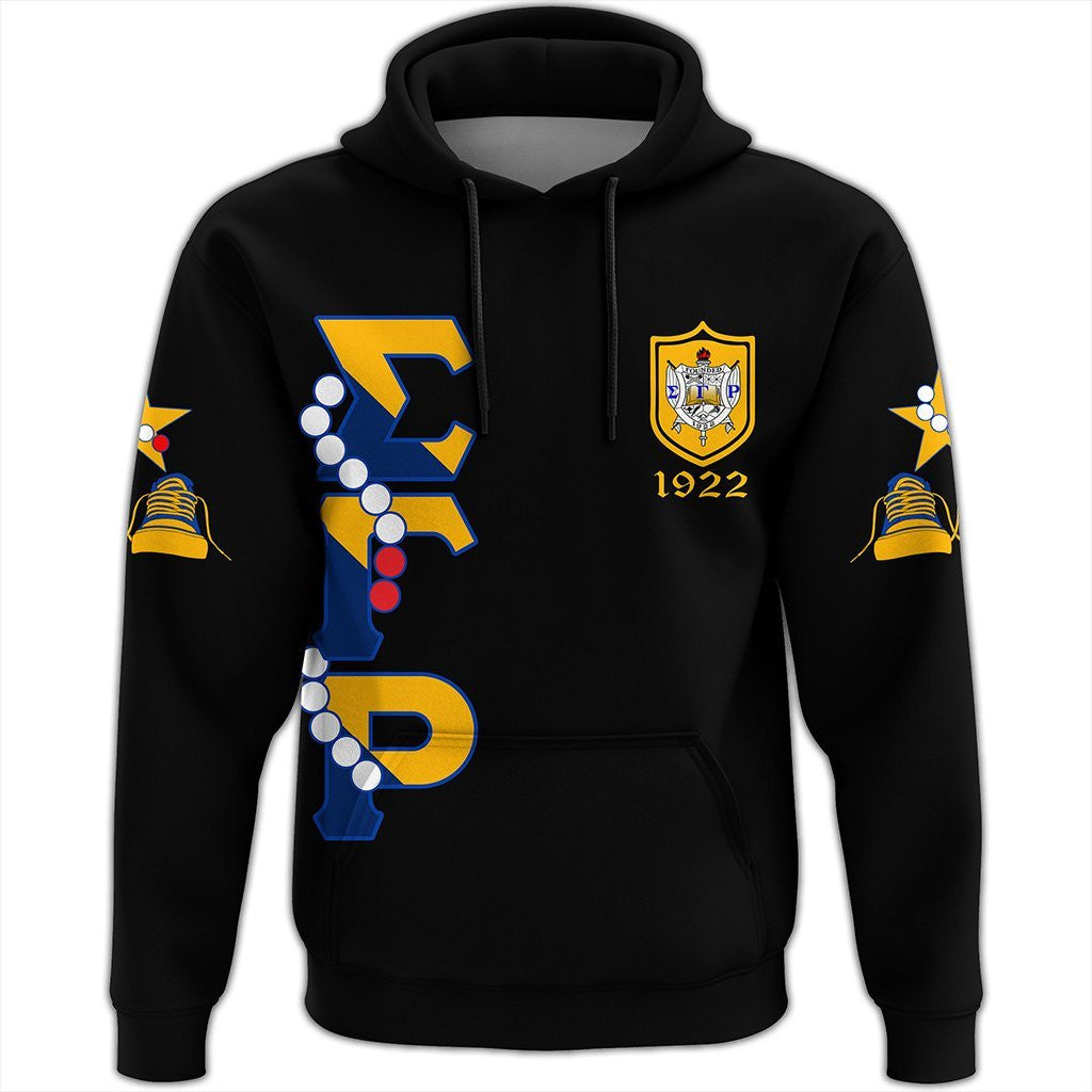 Sorority Hoodie - Sigma Gamma Rho Pearls K.H Chucks n Pearls Pullover Hoodie