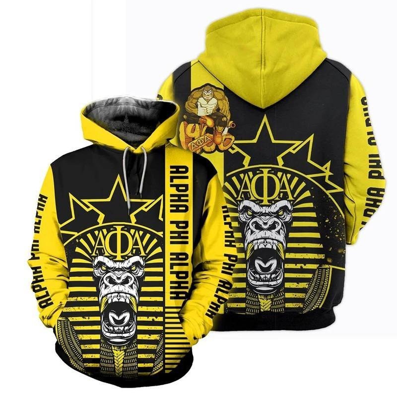 Fraternity Hoodie - King Kong Alpha Phi Alpha Pullover