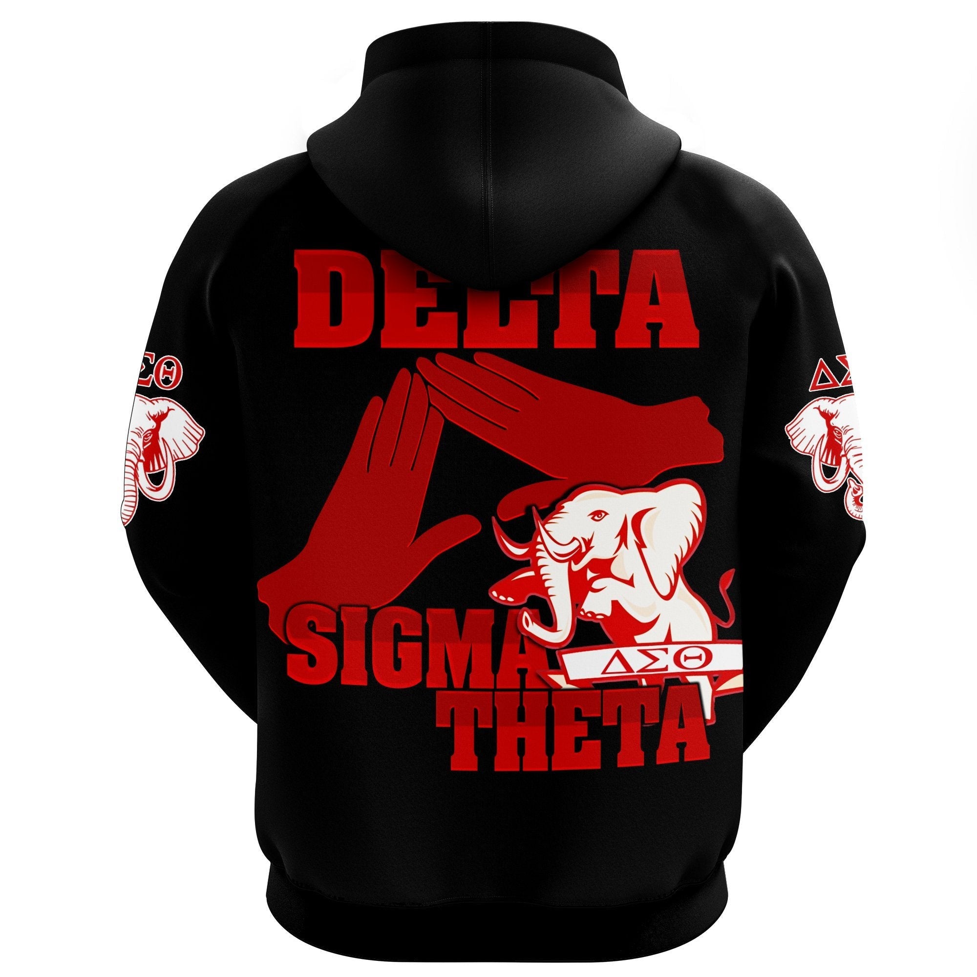 Sorority Hoodie - Delta Sigma Theta Pullover Graduation Stole Style