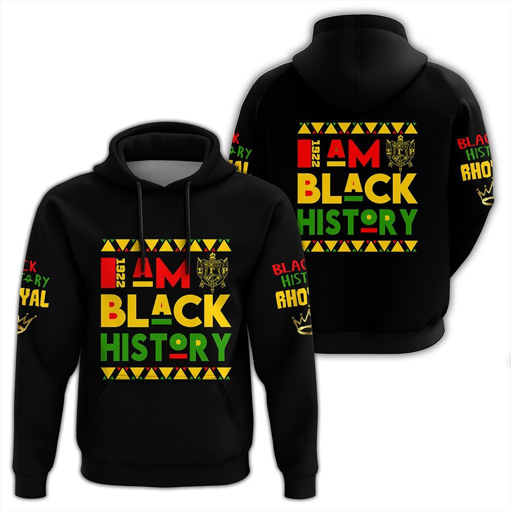 Sorority Hoodie - Black History Sigma Gamma Rho Pullover Hoodie