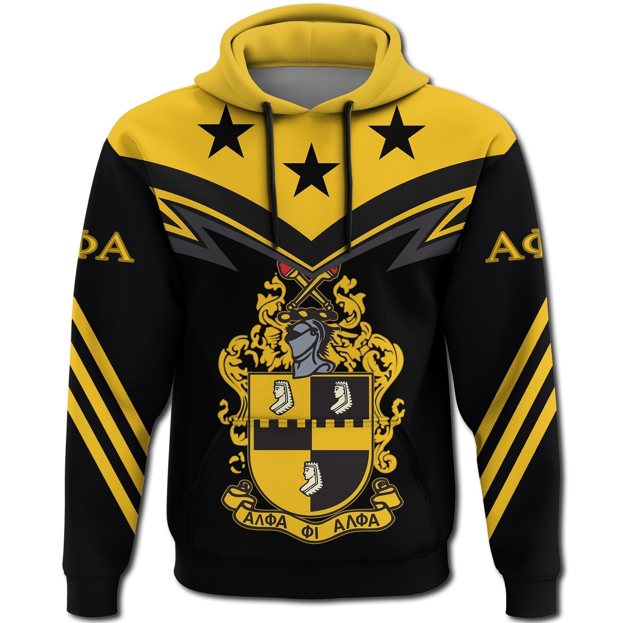 Fraternity Hoodie - Original Alpha Phi Alpha Hoodie - Zig Zag Style