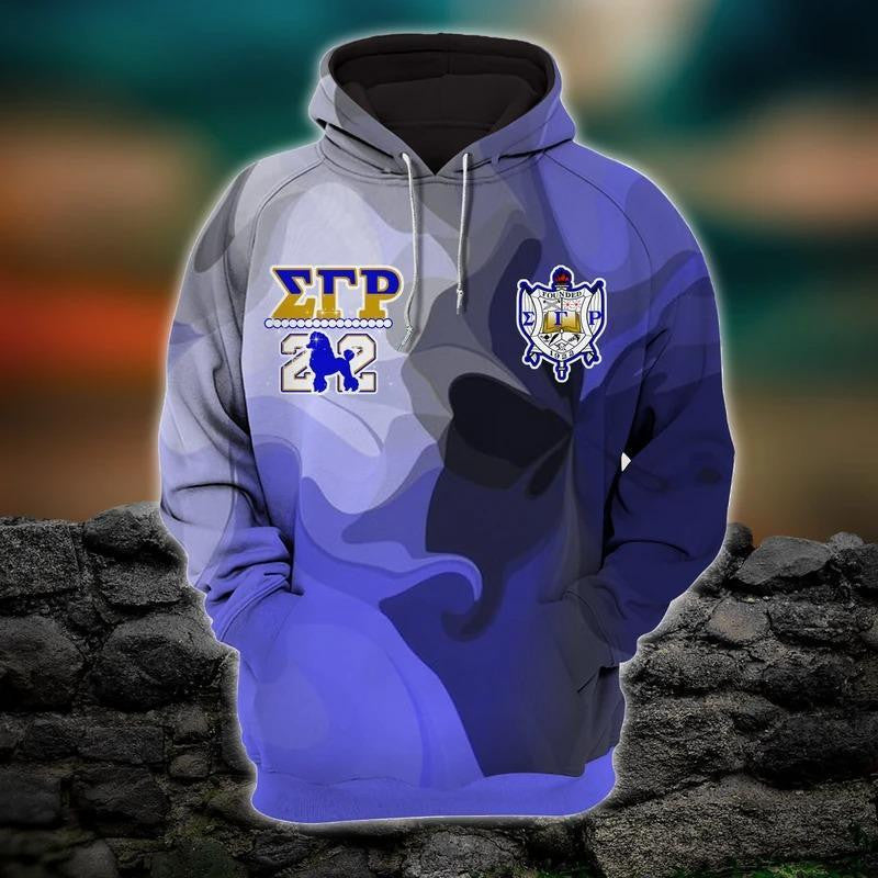 Sorority Hoodie - Sigma Gamma Rho Mix Marble Beautiful Girl Hoodie