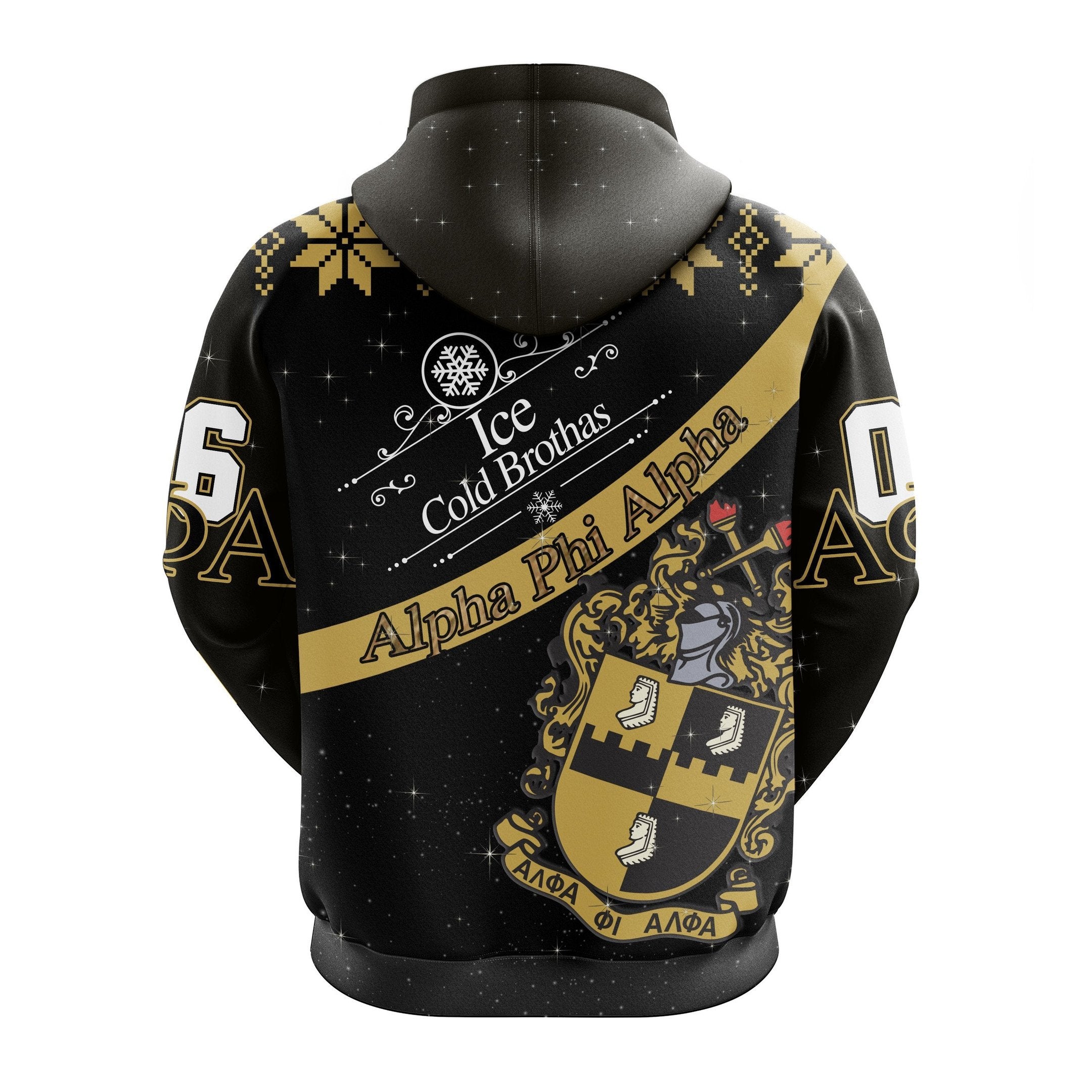 Fraternity Hoodie - Alpha Phi Alpha Ice Cold Brothas Christmas Pullover