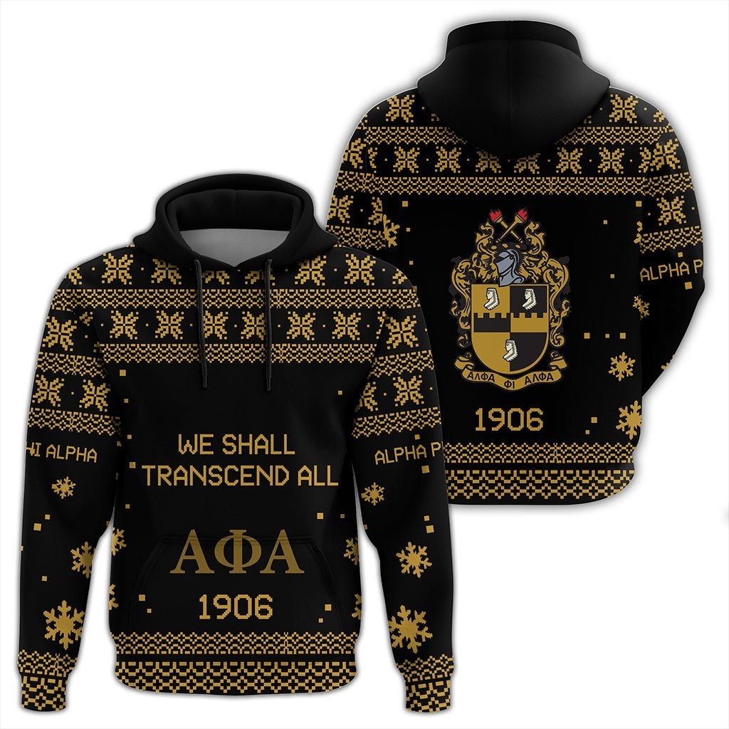Fraternity Hoodie - Alpha Phi Alpha Xmas Motto Pullover