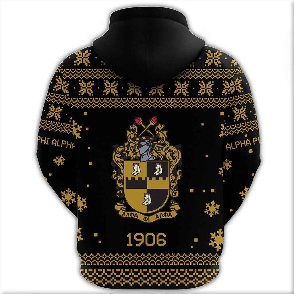 Fraternity Hoodie - Alpha Phi Alpha Xmas Motto Pullover