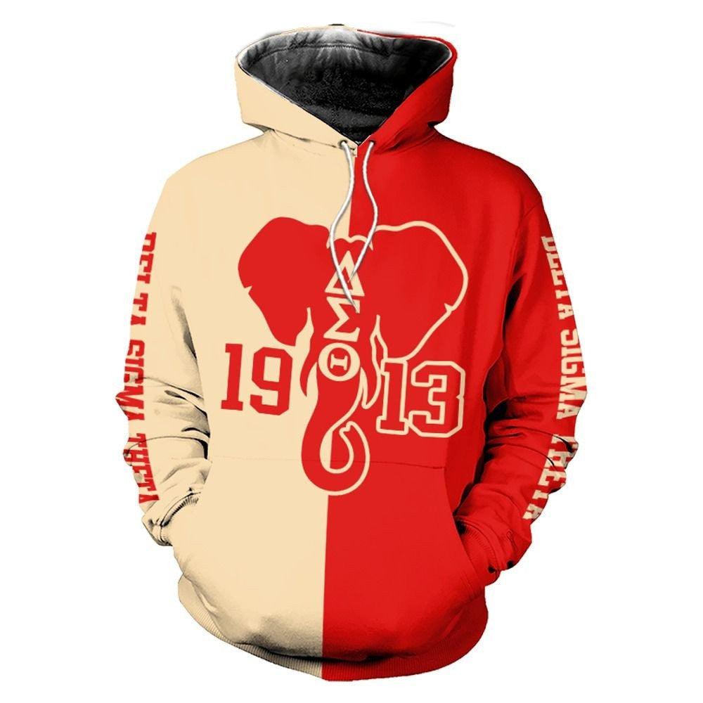 Sorority Hoodie - Delta Sigma Theta Soro Inc Elephant 1913 Hoodie