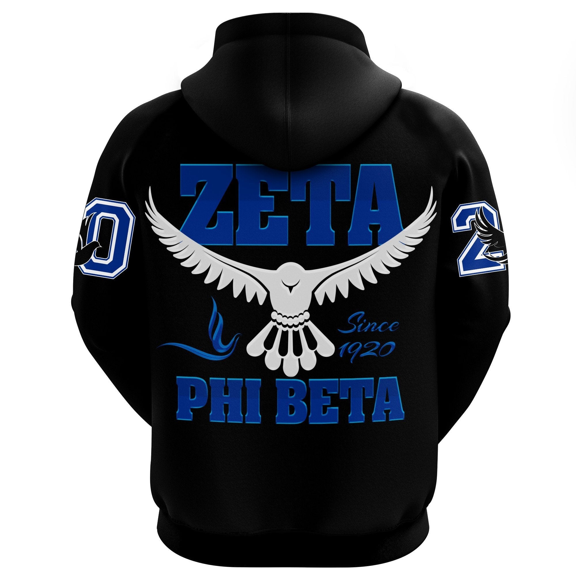 Sorority Hoodie - Zeta Phi Beta Pullover Hoodie Graduation Stole Style