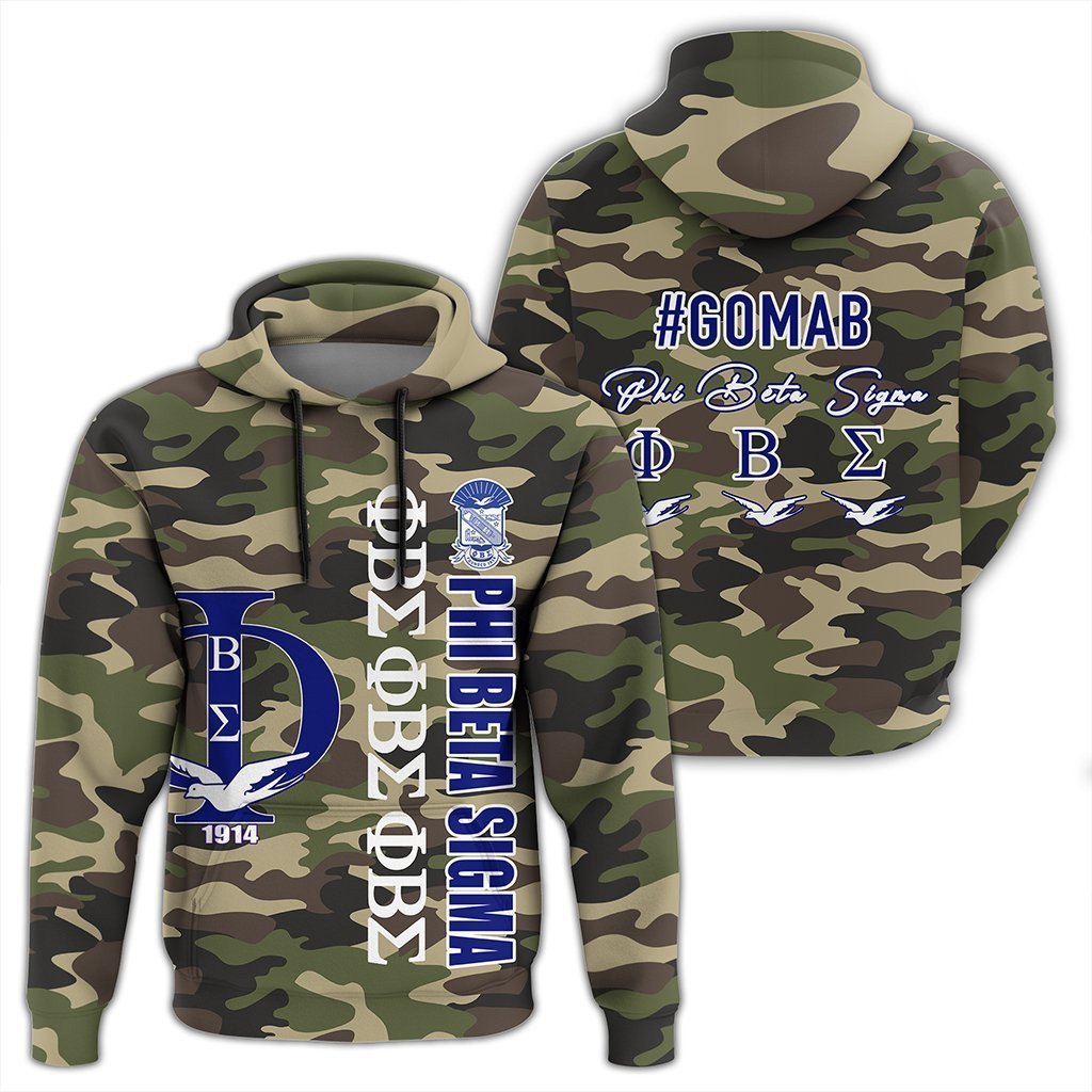 Phi Beta Sigma Camouflage Style Pullover