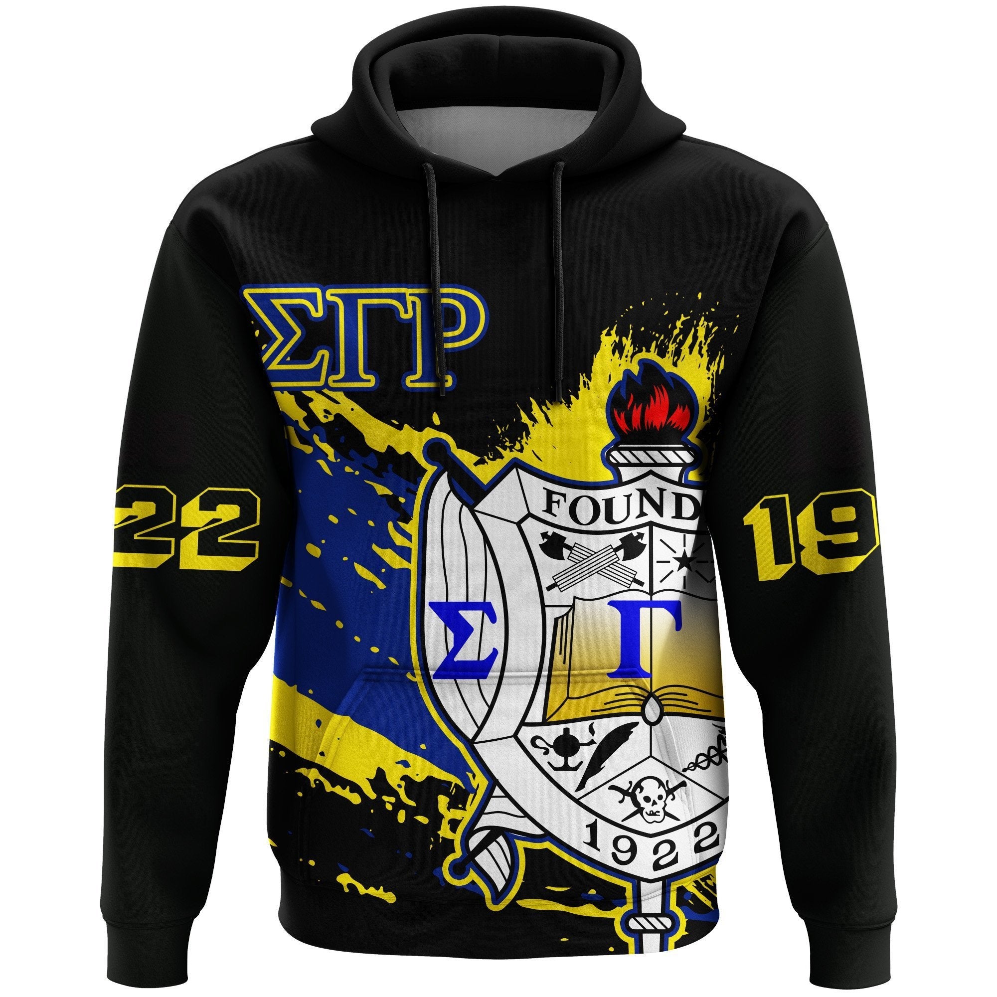 Sorority Hoodie - Sigma Gamma Rho Pullover Hoodie - Tip Style -