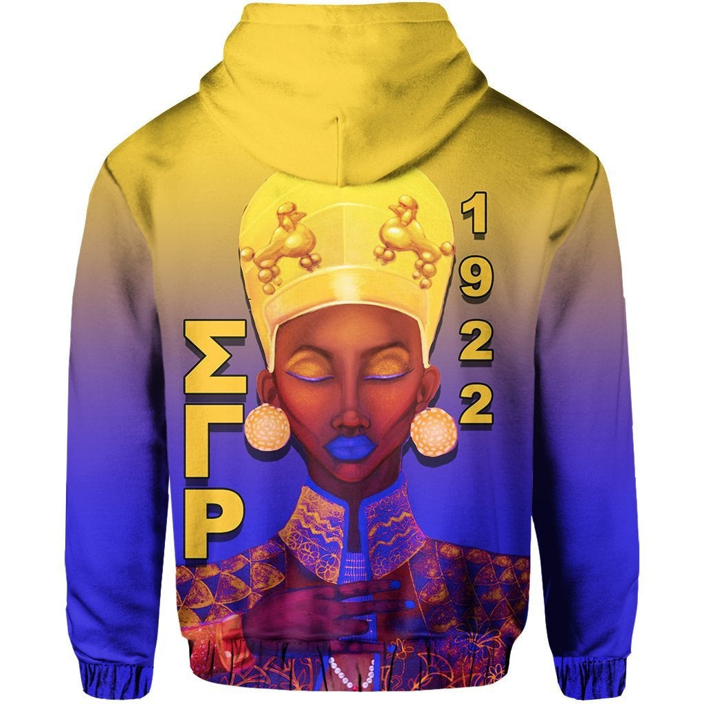 Sorority Hoodie - Sigma Gamma Rho Zip up Hoodie Queen Rho