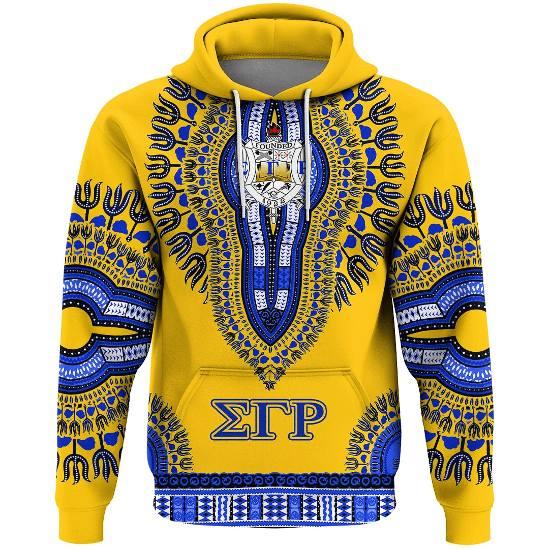 Sorority Hoodie - Sigma Gamma Rho Dashiki Ver2 Hoodie