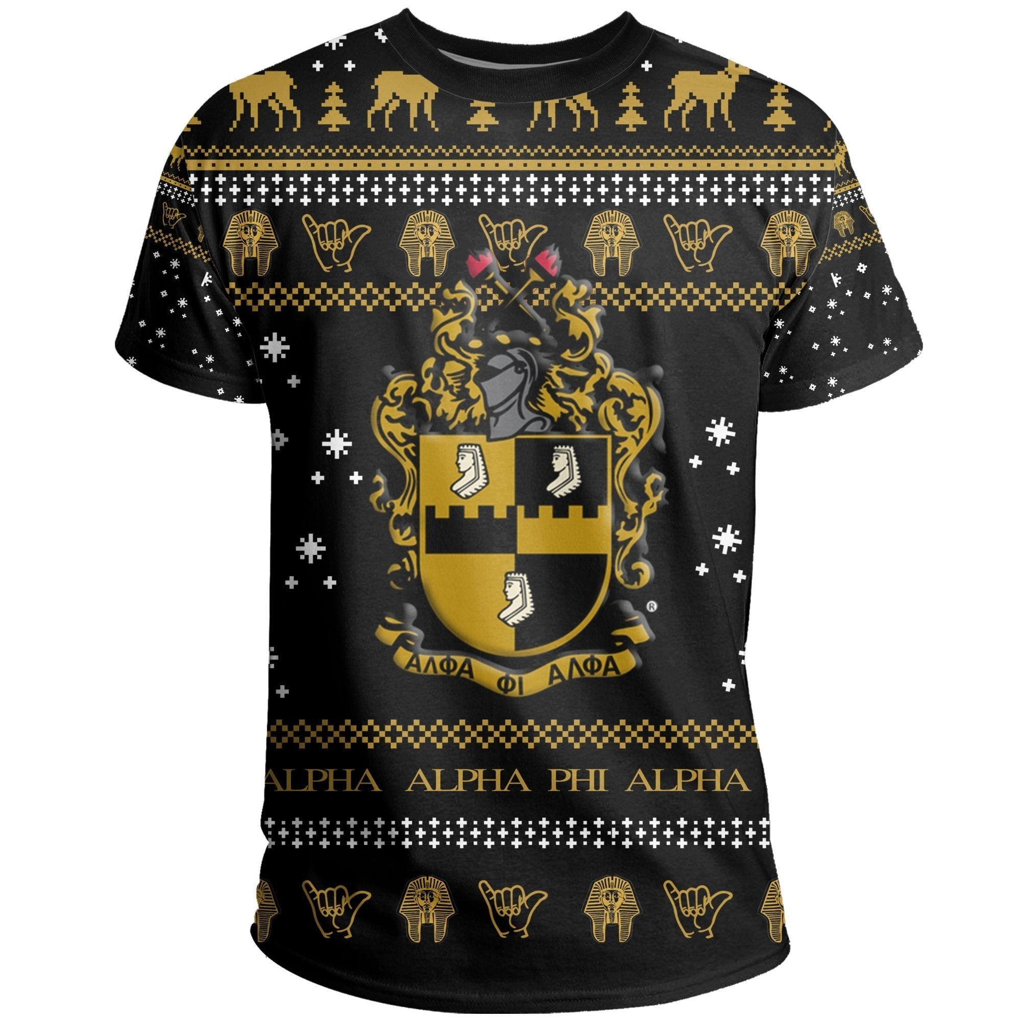 Fraternity TShirt - Alpha Phi Alpha Christmas Style TShirt